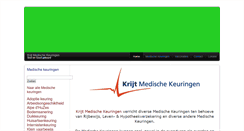 Desktop Screenshot of krijtmedischekeuringen.nl